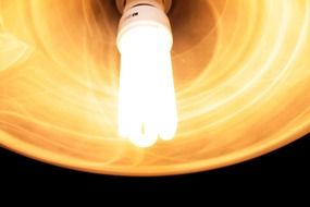 Glowing light bulb