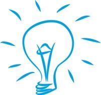 blue light bulb