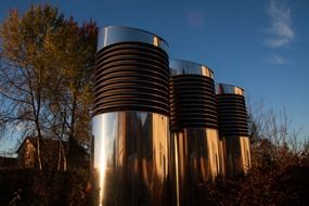 metal ventilation pipes