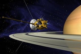 cassini saturn orbit drawing