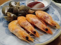 shrimp steamed in Korea