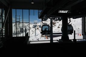 lift on a ski slope