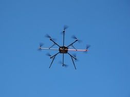 drone under the blue sky