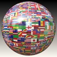 clipart of the a lot of the flags