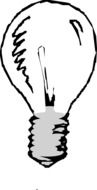 marker drawn incandescent lamp