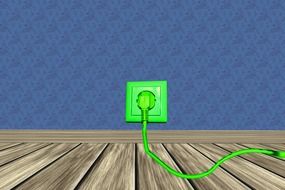room socket wall drawing