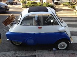 small car on the road