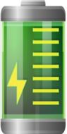 battery energy green drawing