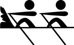 drawing of a rowing sport team