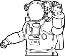 graphic image of an astronaut