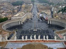 St Peter's square basilica Rome