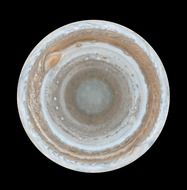 planet jupiter on a black background