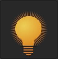 yellow light bulb