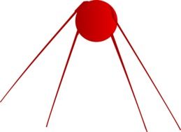 sputnik satellite russian drawing
