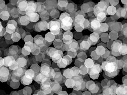 white glare on a black background