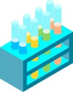 Test tubes in the laboratory clipart