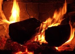 fire flame wood