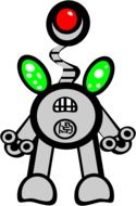 Clipart of robot android