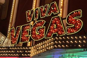 neon sign viva vegas