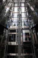 modern glass elevators
