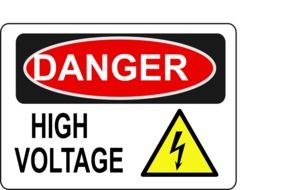 high voltage plate