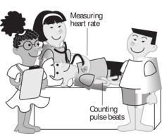 children's drawing a medical examination