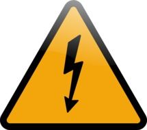 electricity voltage sign drawing