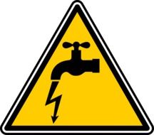 danger electric sign drawing