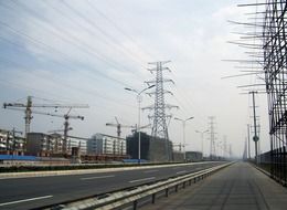 road deserted power