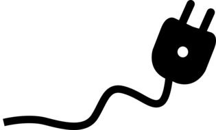 electrical outlet on a white background