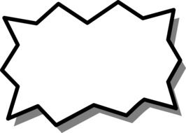 burst shape speech bubble drawing