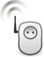 Clipart of wireless plug