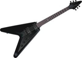 black electric guitar drawing