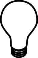 light bulb power drawing