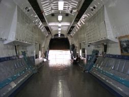 space in a cargo plane