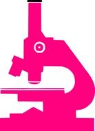 science microscope pink drawing