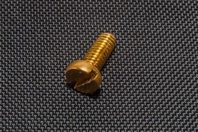 metal screw on fabric