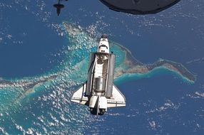 space shuttle atlantis in Earth orbit