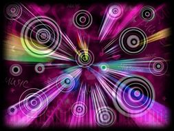 fractal circles abstract drawing