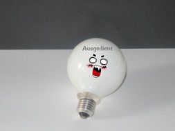 Drawing on a light bulb