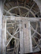 Photo of wooden flywheel