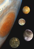 jupiter big red planet drawing