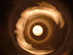 lamp in a glass flask