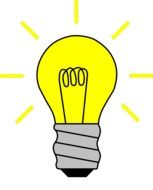 Clipart of Electric light bulb