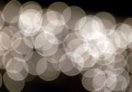 light glare on a black background
