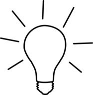 idea light bulb pencil drawing