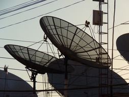 big satellite antennas