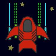 Red spaceship clipart