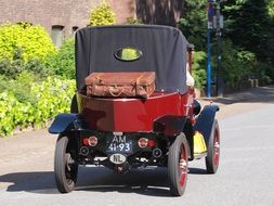 historic citroen automobile on a road