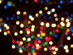 Blurred multicolored Christmas glow